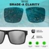 TOROE Classic RANGE TR90 Frame Polarized Unbreakable Sunglasses - Image 3