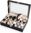 Leather watch organizer-12 Slots - Image 2