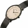 Titan Edge Murals Quartz Analog Pink Dial Grey Stainless Steel Strap Watch For Men - Image 2