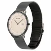 Titan Edge Murals Quartz Analog Pink Dial Grey Stainless Steel Strap Watch For Men - Image 3