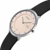 Titan Edge Murals Quartz Analog Pink Dial Black Leather Strap Watch For Men - Image 4