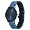 Titan Edge Melange Slim Steel & Ceramic Strap Blue Dial Analog Watch For Men - Image 2