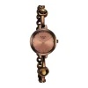 Titan Raga Viva Quartz Analog Rose Gold Dial Brown Metal Strap Watch for Women - Image 4