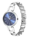 Titan Raga Viva Blue Dial Analog with Date Silver Metal Strap Watch for Women - Image 2