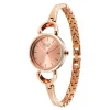 Titan Raga Champagne Dial Quartz Analog Watch for Women With Golden Metal Strap - Image 4