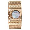 Titan Raga White Mother Of Pearl Rectangular Dial Rose Gold Stainless Steel Strap Analog Watch for Women - Image 3