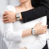 NaviForce NF9252 Business Simple Casual Date Display Square Dial Stainless Steel Watch for Women – Silver - Image 2