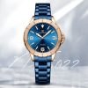 NaviForce NF5022 Casual Elegant Stainless Steel Quartz Watch For Women – Blue/RoseGold