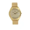 Titan Quartz Analog with Day and Date Champagne Dial Stainless Steel Strap Watch for Men