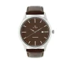 Titan Quartz Analog with Date Brown Dial Leather Strap Watch for Men - Image 2