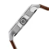 Titan Quartz Analog White Dial Leather Strap Watch for Men - Image 4