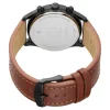 Titan Quartz Multifunction Black Dial Leather Strap Watch for Men 1805NL01 - Image 4