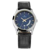 Titan Blue Dial Analog with Date Leather Strap watch for Men 1823SL01