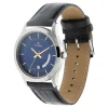 Titan Blue Dial Analog with Date Leather Strap watch for Men 1823SL01 - Image 2