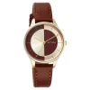 Titan Yin & Yang Red Dial Analog Leather Strap Watch for Women - Image 2