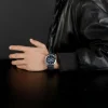 NaviForce NF8082 Business Casual Chronograph Date Display Leather Strap Luminous Watch For Men – Blue - Image 2