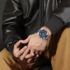 NaviForce NF8081 Date Function Luxury Chronograph Steel Watch For Men – Blue/Silver - Image 2