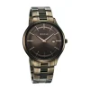 Titan Clasique Slim Quartz Analog with Date Brown Dial With Two Toned Color Stainless Steel Strap Watch For Men