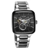 Titan Ceramic Fusion Skeleton Automatic Rich Black Dial Steel & Ceramic Strap Watch For Men - Image 2