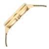 Titan Classique Suave Quartz Yellow Dial Golden Stainless Steel Mesh Strap Watch for Men - Image 3