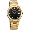 Titan Regalia Dodecagon Quartz Analog with Date Black Dial Golden Stainless Steel Strap Watch For Men - Image 2