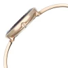Titan Raga Showstopper Quartz Analog Purple Round Dial Rose Gold Metal Strap Watch For Women - Image 4