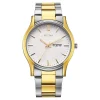 Titan Silver Dial Two Toned Metal Strap Analog with Day Date Watch for Men