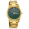 Titan Green Dial Gold Metal Strap Analog with Day Date Watch for Men - Image 2
