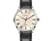 Titan Workwear beige dial watch with black stainless steel strap
